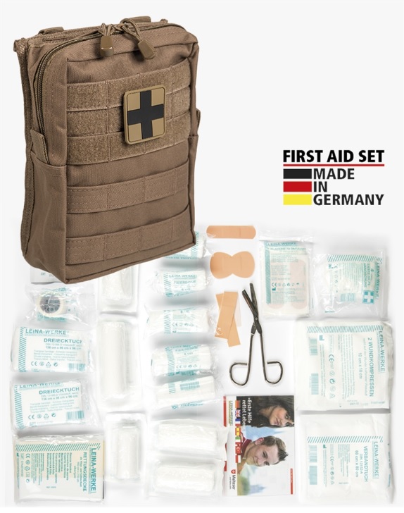 LARGE 43-PIECE FIRST AID SET LEINA - DARK COYOTE
